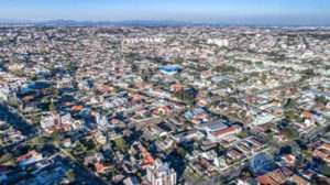 foto aérea do bairro Atuba